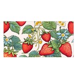 Strawberry-fruits Satin Shawl 45  x 80 