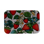 Strawberry-fruits Open Lid Metal Box (Silver)  