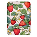 Strawberry-fruits Rectangular Glass Fridge Magnet (4 pack)
