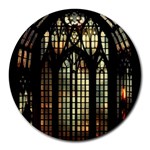 Stained Glass Window Gothic Round Mousepad