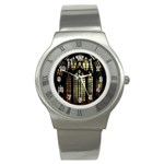 Stained Glass Window Gothic Stainless Steel Watch