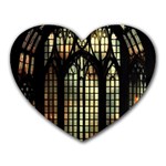 Stained Glass Window Gothic Heart Mousepad