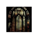 Stained Glass Window Gothic Satin Bandana Scarf 22  x 22 