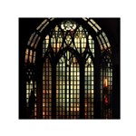 Stained Glass Window Gothic Square Satin Scarf (30  x 30 )