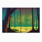 Nature Swamp Water Sunset Spooky Night Reflections Bayou Lake Postcard 4 x 6  (Pkg of 10)