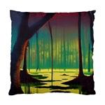 Nature Swamp Water Sunset Spooky Night Reflections Bayou Lake Standard Cushion Case (Two Sides)