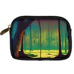 Nature Swamp Water Sunset Spooky Night Reflections Bayou Lake Digital Camera Leather Case