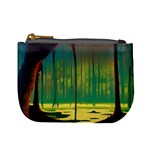 Nature Swamp Water Sunset Spooky Night Reflections Bayou Lake Mini Coin Purse