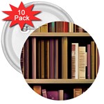 Books Bookshelves Office Fantasy Background Artwork Book Cover Apothecary Book Nook Literature Libra 3  Buttons (10 pack) 