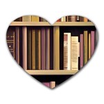 Books Bookshelves Office Fantasy Background Artwork Book Cover Apothecary Book Nook Literature Libra Heart Mousepad