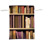 Books Bookshelves Office Fantasy Background Artwork Book Cover Apothecary Book Nook Literature Libra Lightweight Drawstring Pouch (XL)