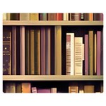 Books Bookshelves Office Fantasy Background Artwork Book Cover Apothecary Book Nook Literature Libra Premium Plush Fleece Blanket (Medium)