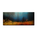Wildflowers Field Outdoors Clouds Trees Cover Art Storm Mysterious Dream Landscape Hand Towel