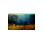 Wildflowers Field Outdoors Clouds Trees Cover Art Storm Mysterious Dream Landscape Cosmetic Bag (XS)