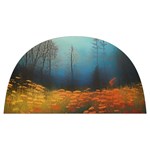Wildflowers Field Outdoors Clouds Trees Cover Art Storm Mysterious Dream Landscape Anti Scalding Pot Cap