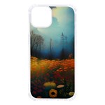 Wildflowers Field Outdoors Clouds Trees Cover Art Storm Mysterious Dream Landscape iPhone 13 TPU UV Print Case