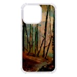 Woodland Woods Forest Trees Nature Outdoors Mist Moon Background Artwork Book iPhone 13 Pro TPU UV Print Case