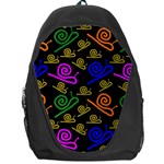 Pattern Repetition Snail Blue Backpack Bag