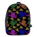 Pattern Repetition Snail Blue School Bag (XL)