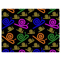 Pattern Repetition Snail Blue Two Sides Premium Plush Fleece Blanket (Baby Size) from UrbanLoad.com 40 x30  Blanket Back