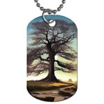 Nature Outdoors Cellphone Wallpaper Background Artistic Artwork Starlight Book Cover Wilderness Land Dog Tag (Two Sides)