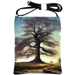 Nature Outdoors Cellphone Wallpaper Background Artistic Artwork Starlight Book Cover Wilderness Land Shoulder Sling Bag