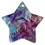 Blend Marbling Star Ornament (Two Sides)