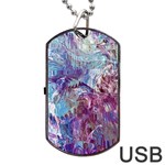 Blend Marbling Dog Tag USB Flash (Two Sides)