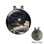 Starry Sky Moon Space Cosmic Galaxy Nature Art Clouds Art Nouveau Abstract Hat Clips with Golf Markers