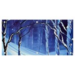 Landscape Outdoors Greeting Card Snow Forest Woods Nature Path Trail Santa s Village Banner and Sign 6  x 3 