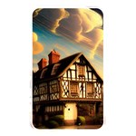 Village House Cottage Medieval Timber Tudor Split timber Frame Architecture Town Twilight Chimney Memory Card Reader (Rectangular)