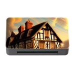 Village House Cottage Medieval Timber Tudor Split timber Frame Architecture Town Twilight Chimney Memory Card Reader with CF
