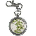 Watercolor Leaves Branch Nature Plant Growing Still Life Botanical Study Key Chain Watches