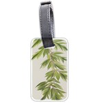 Watercolor Leaves Branch Nature Plant Growing Still Life Botanical Study Luggage Tag (two sides)