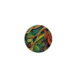 Outdoors Night Setting Scene Forest Woods Light Moonlight Nature Wilderness Leaves Branches Abstract 1  Mini Buttons