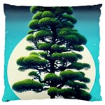 Pine Moon Tree Landscape Nature Scene Stars Setting Night Midnight Full Moon Large Cushion Case (One Side)