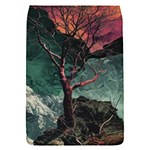 Night Sky Nature Tree Night Landscape Forest Galaxy Fantasy Dark Sky Planet Removable Flap Cover (S)