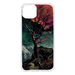 Night Sky Nature Tree Night Landscape Forest Galaxy Fantasy Dark Sky Planet iPhone 14 Plus TPU UV Print Case