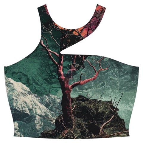 Night Sky Nature Tree Night Landscape Forest Galaxy Fantasy Dark Sky Planet Cut Out Top from UrbanLoad.com Front