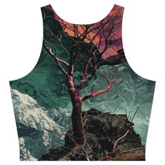 Night Sky Nature Tree Night Landscape Forest Galaxy Fantasy Dark Sky Planet Cut Out Top from UrbanLoad.com Back