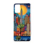 City New York Nyc Skyscraper Skyline Downtown Night Business Urban Travel Landmark Building Architec Samsung Galaxy S20Plus 6.7 Inch TPU UV Case