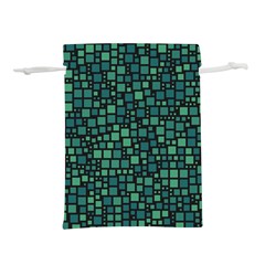Squares cubism geometric background Lightweight Drawstring Pouch (S) from UrbanLoad.com Back