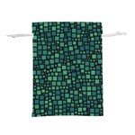 Squares cubism geometric background Lightweight Drawstring Pouch (M)