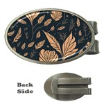 Background Pattern Leaves Texture Money Clips (Oval) 