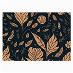 Background Pattern Leaves Texture Large Glasses Cloth