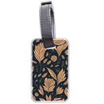 Background Pattern Leaves Texture Luggage Tag (two sides)