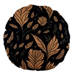 Background Pattern Leaves Texture Large 18  Premium Round Cushions