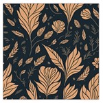 Background Pattern Leaves Texture Square Satin Scarf (36  x 36 )