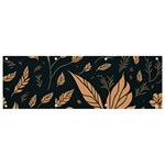 Background Pattern Leaves Texture Banner and Sign 9  x 3 