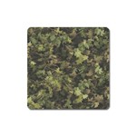 Green Camouflage Military Army Pattern Square Magnet